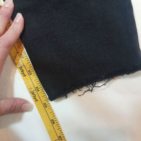 Divided by H&M Black Wash Denim Frayed Hem Jeans Size US 4 - Picture 10 of 10
